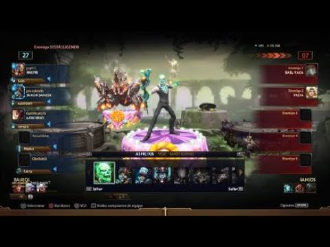 SMITE Liga conquista !! IZANAMI ADC! valla que push!!!!