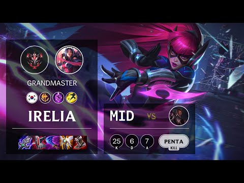 Irelia Mid vs Lucian - KR Grandmaster Patch 11.11