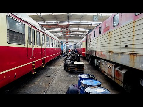 Inside Brno, Dolni Steam Shed (Czech Republic) & Ride behind a Grumpy Diesel - Ivančice to Brno