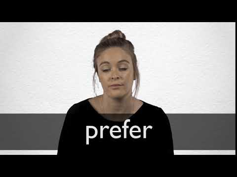 German Translation of “PREFER” | Collins English-German Dictionary
