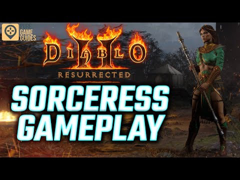 Diablo 2: Resurrected Technical Alpha - Early Game Sorceress gameplay
