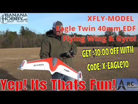 Unlock Next-Level Flying with the X-Fly Eagle Twin40mm EDF Flying Wing