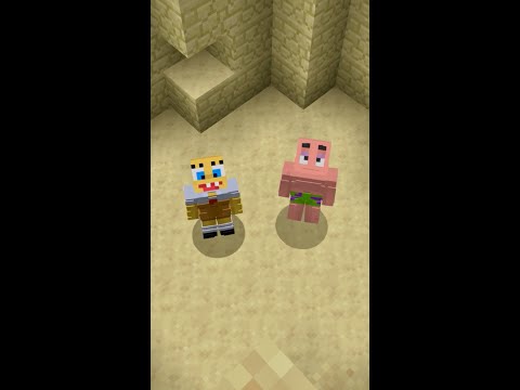 OMG! Found SpongeBob & Patrick in Minecraft!