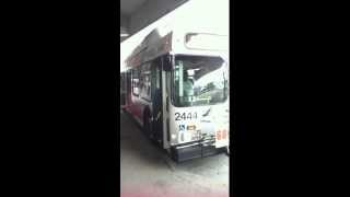 preview picture of video '2007 New Flyer C40LF MARTA Bus #2444 Arriving and Leaving Doraville Station'