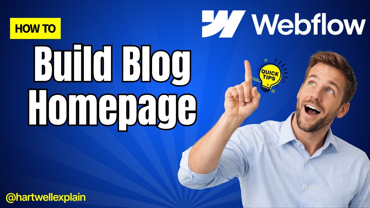 Webflow Tutorial Learn How to Build a Blog Homepage [Step by Step]