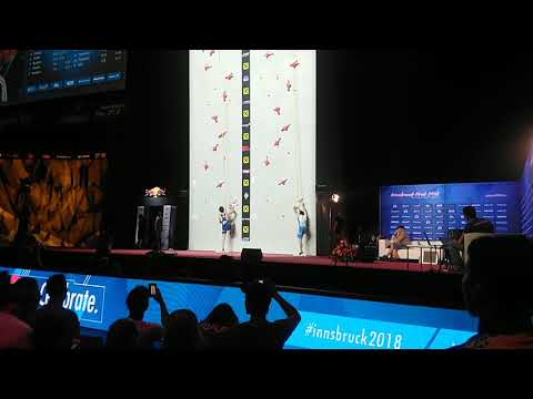 Adam Ondra w kwalifikacjach czasówek, Innsbruck 2018