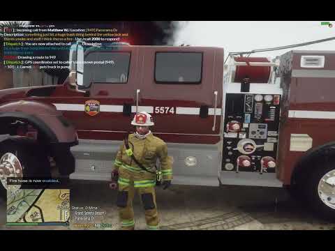 SBCRP Clips: SanFire Engine 4 Responds to a Dumpster Fire at the Yellow Jack (GTA FiveM RP | VMenu)