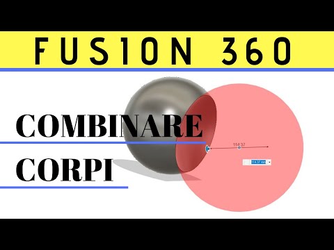 Tutorial Autodesk Fusion 360 - Unire o sottrarre solidi con il comando Combine (Operazioni Booleane)