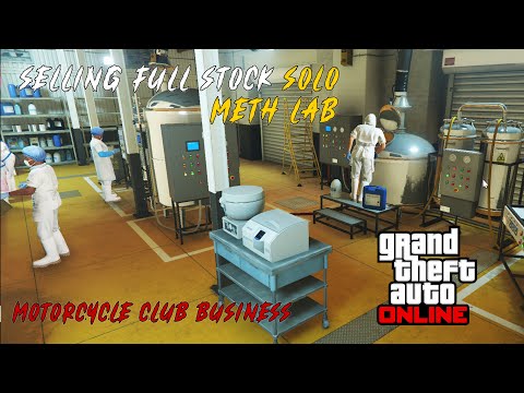Meth Lab Selling Full Stock Solo |  MC(Motorcycle Club) Business | GTA 5 Online Meth Business Solo