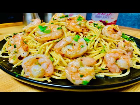 Shrimp Scampi with Pasta | How to Make Shrimp Scampi | Easy Shrimp Pasta Recipe