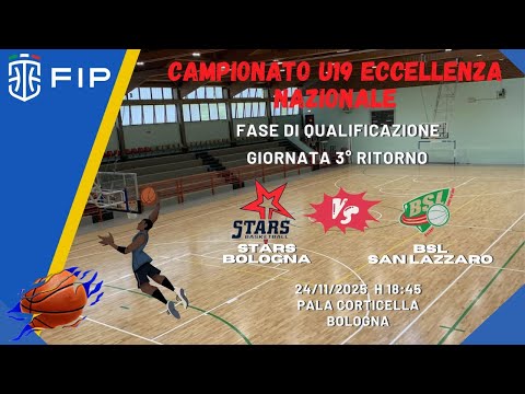 FIP U19 Ecc. Prima Fase 3° Ritorno 24/11/2025: Stars Bologna - BSL San Lazzaro