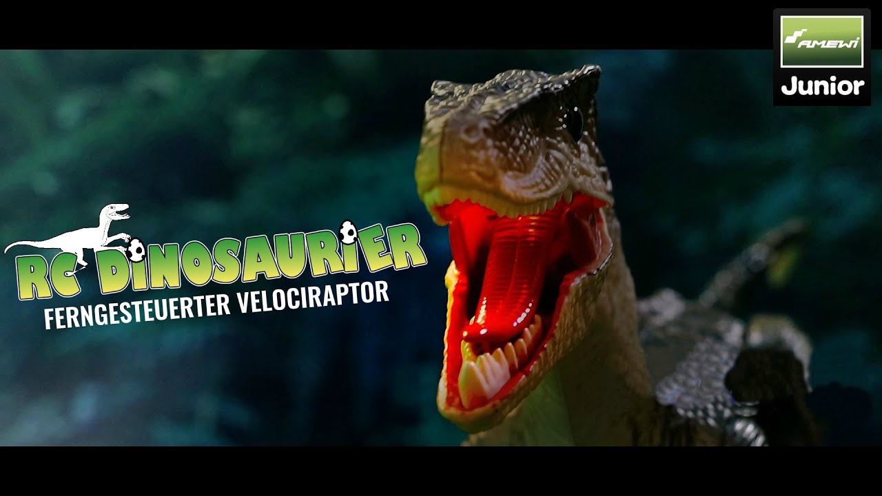 Amewi RC Dinosaurier Velociraptor, Grau RTR