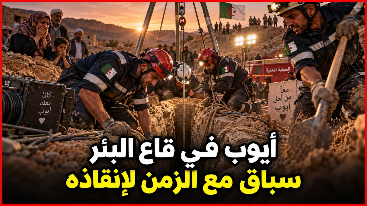الطفل أيوب 3 ايام تحت الأرض .. الجزائر تسابق الزمن لإنقاذ الطفل ايوب من البئر