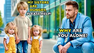 Poor Little Boy with twins girls begged for food… not knowing he’d approached a Millionaire CEO.