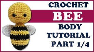 Crochet BEE amigurumi 🐝 | HoneyBEE | FREE pattern and full tutorial | 
