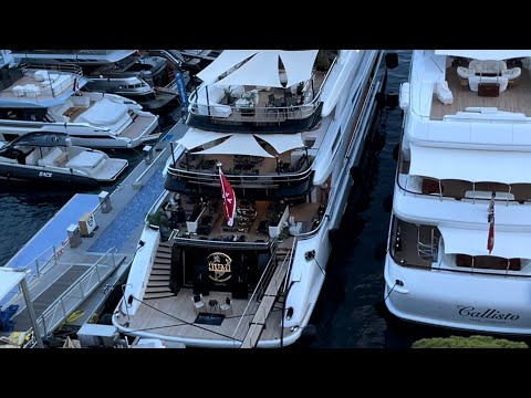 LUXURIOUS TRIUMPH YACHT ARRIVES FOR MONACO YACHT SHOW 2022 - BENETTI 65.4m - @archiesvlogmc