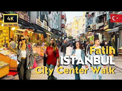 🇹🇷 Türkiye Istanbul 4K Walking Tour 2025 Fatih District | Streets, Bazaar & Fatih Mosque