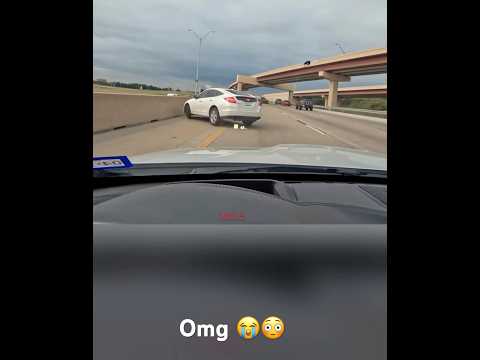 Bad Driver Causes Crash On Highway 😳 #carcrash #police