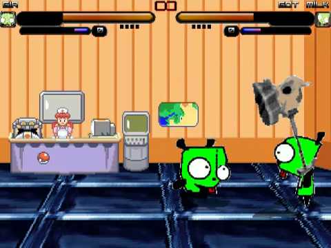 TheMattalocalypse Random Mugen Battle - 198 - Gir VS. Got Milk