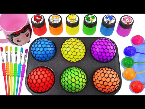 Oddly Satisfying Video l Making DIY 6 Crazy Maguc Gummy Slime Balls SPRUNKI Egs Unpacking Candy ASMR