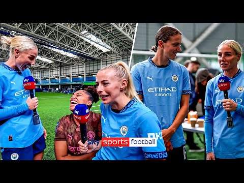 Behind the scenes at Man City with Chloe Kelly and Alex Greenwood! 🤓🎥