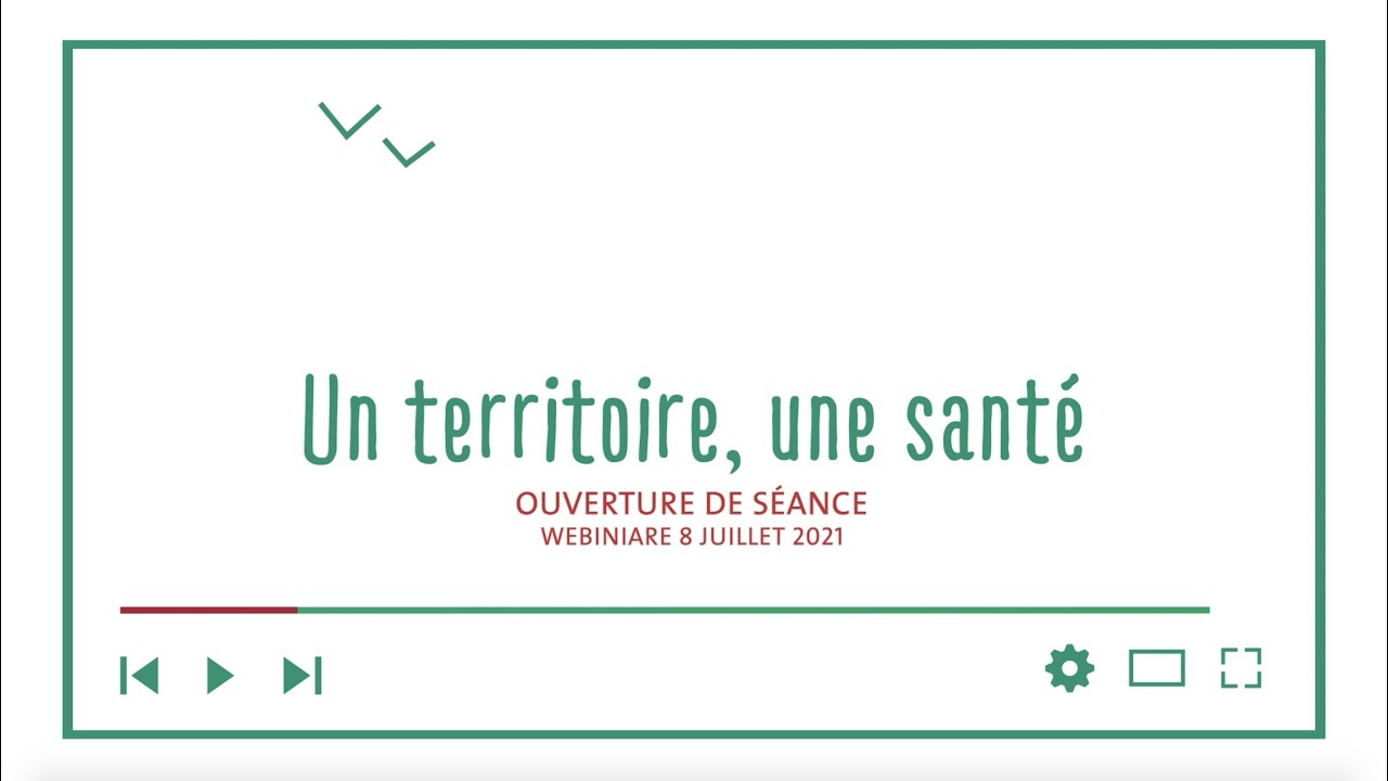 Ouverture du webinaire "Un territoire, une santé" par Michaël Weber