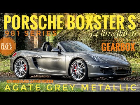 Thumbnail for Porsche 981 Boxster S Agate Grey PDK with Extended Black Leather by Porsche 981