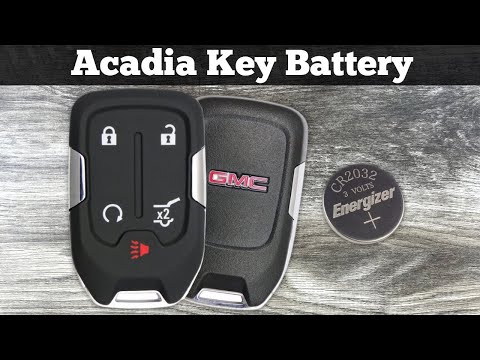 How To Replace GMC Acadia Key Fob Battery 2017 - 2023 Change Replacement Acadia Remote Key Batteries