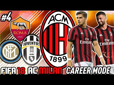 FIFA 18 AC MILAN CAREER MODE #4 - THE SUPER EPISODE!!! JUVE, ROMA AND INTER