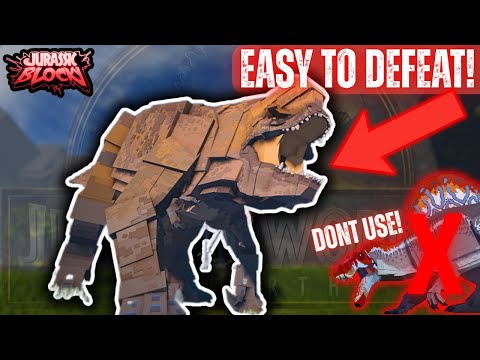 HOW to DEFEAT NEW D-Rex BOSS! (EASIEST METHOD) | Jurassic Blocky