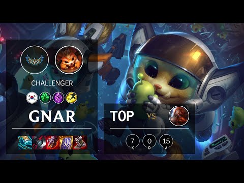 Gnar Top vs Gragas - KR Challenger Patch 12.3