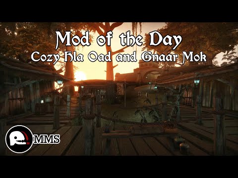 Morrowind Mod of the Day EP14 - Cozy Hla Oad and Gnaar Mok Town Mod Showcase
