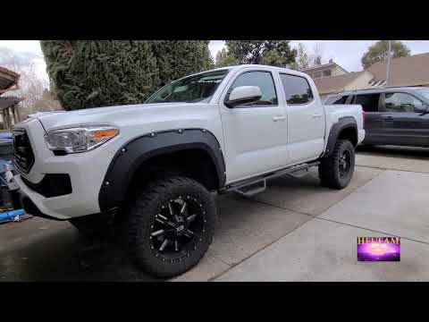 TAC Fender Flares for Toyota Tacoma 2016-2021 REVIEW AND INSTALLATION