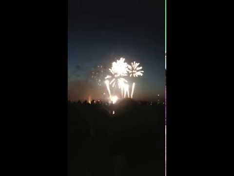 Feuerwerk größte Rheinkirmes 2014 komplett Kirmes am Rhein