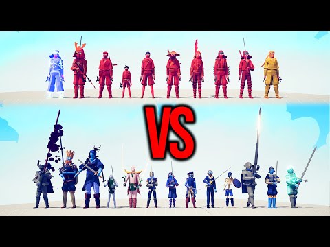 NINJA TEAM vs SWORD TEAM #33 | TABS - Totally Accurate Battle Simulator