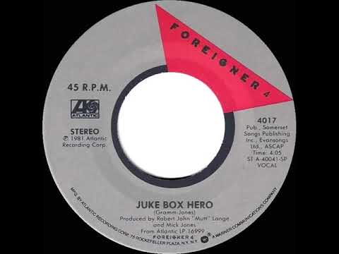 1982 HITS ARCHIVE: Juke Box Hero - Foreigner (single-edit version)