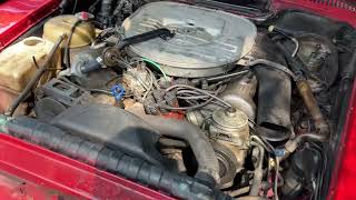 1980 Mercedes-Benz 450 SL Idling Part 1