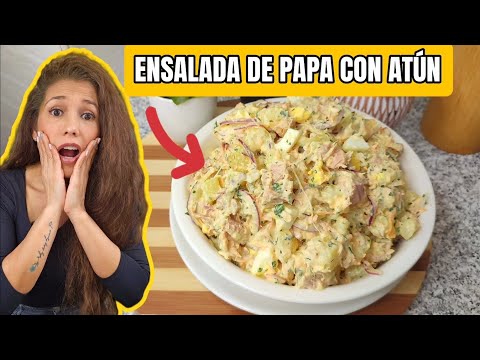 LA MEJOR ENSALADA DE PAPA CON ATÚN  QUE VAS A PREPARAR 🤤