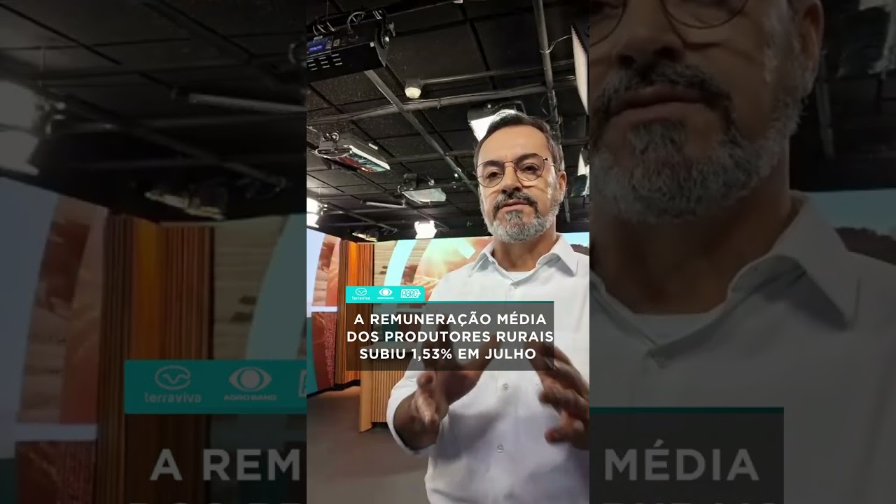 A remuneração média dos produtores rurais subiu 1,53% em julho