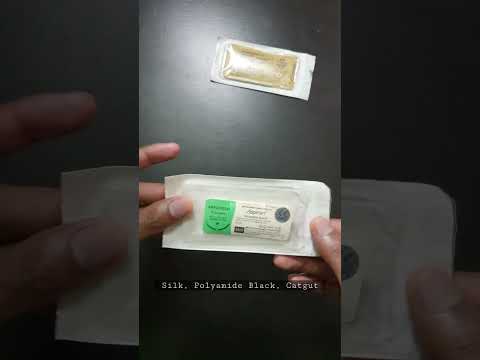 Surgical Suture | Silk, Catgut, Polyamide Black #tcml #shorts