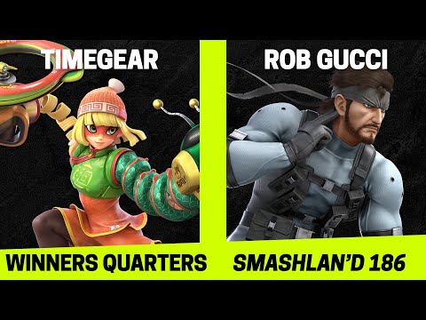 SmashLAN'd 186 Winners Quarters - TimeGear (Min Min) vs Rob Gucci (Snake) - SSBU Tournament