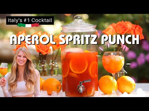 Aperol Spritz Punch | Large Batch Party Recipe | How To Make