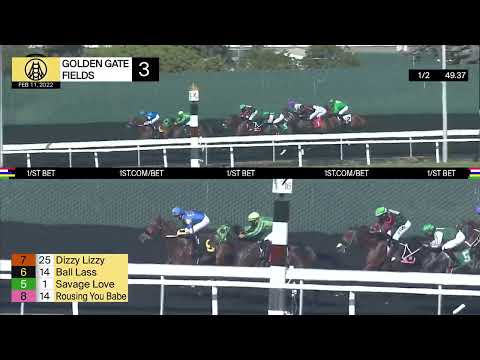 Ball Lass Wins Race 3 on February 11, 2022 at Golden Gate Fields