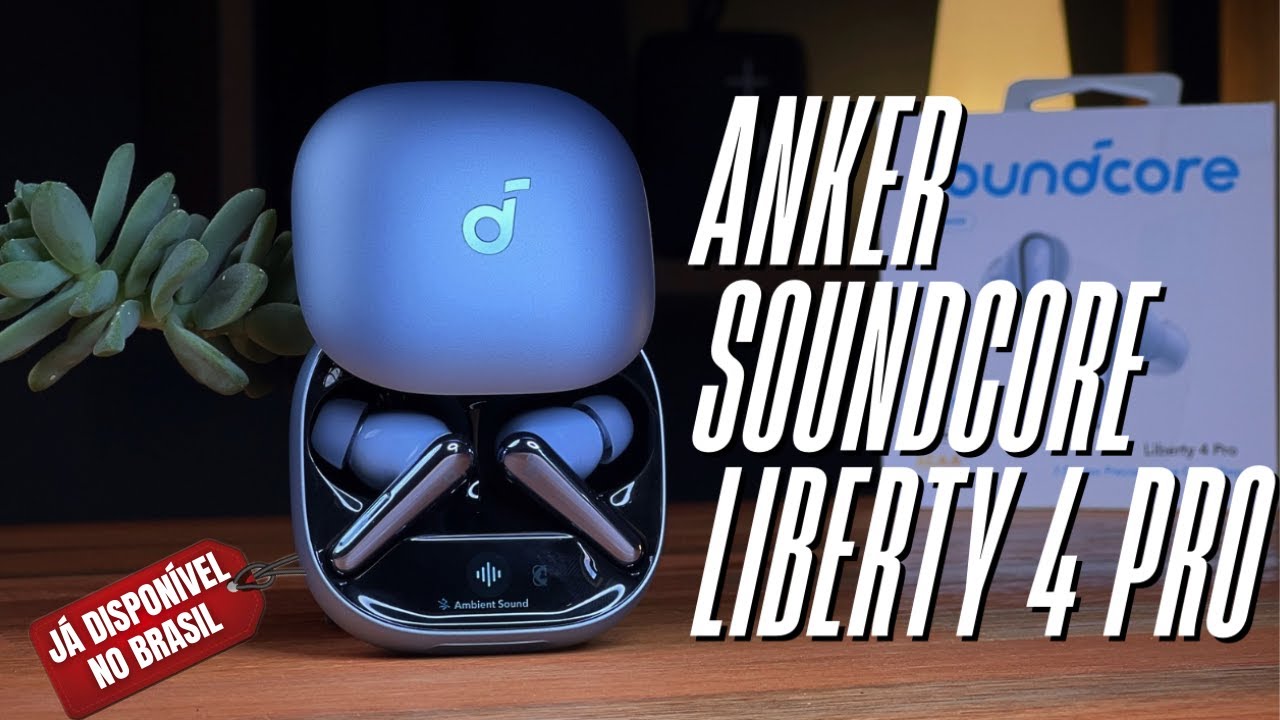 Miniatura da avaliação em vídeo de Fone de Ouvido Anker Soundcore Liberty 4 NC Bluetooth ANC Adaptativo 2.0