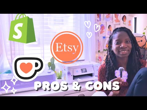 Shopify vs Etsy vs Ko-fi ★ Pros and Cons for Small Art Business ★ My Experience With Each Platform!