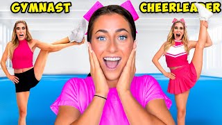 Transforming a Gymnast into a Cheerleader! Ft. Rebecca Zamolo