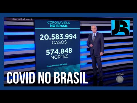 Coronavírus: Brasil registra 574.848 mortes, 321 nas últimas 24 horas