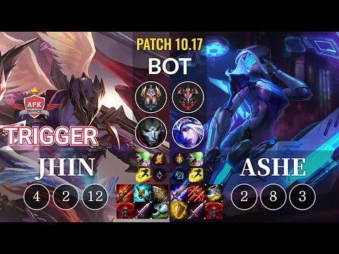 APK Trigger Jhin vs Ashe Bot - KR Patch 10.17
