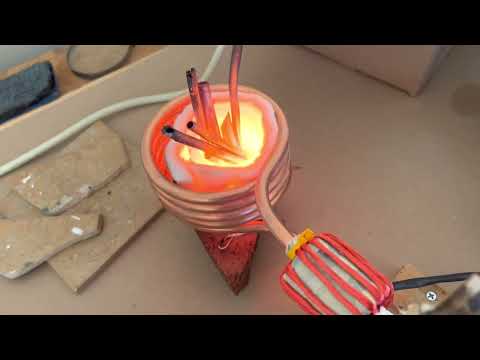 Inductive Melting almost 2lbs copper with Home Made setup