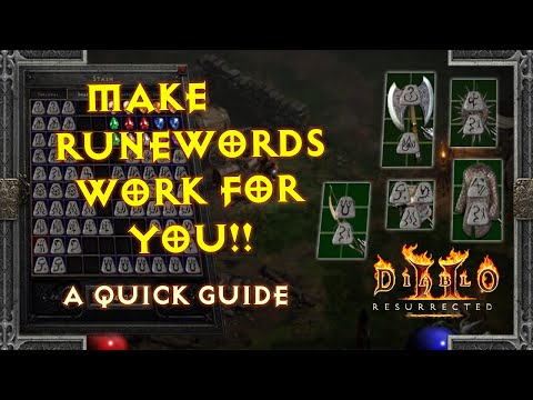 Diablo II: Resurrected - Make Early Runewords WORK for YOU!!